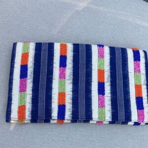 Roller Rabbit Multicolor Beaded Clutch